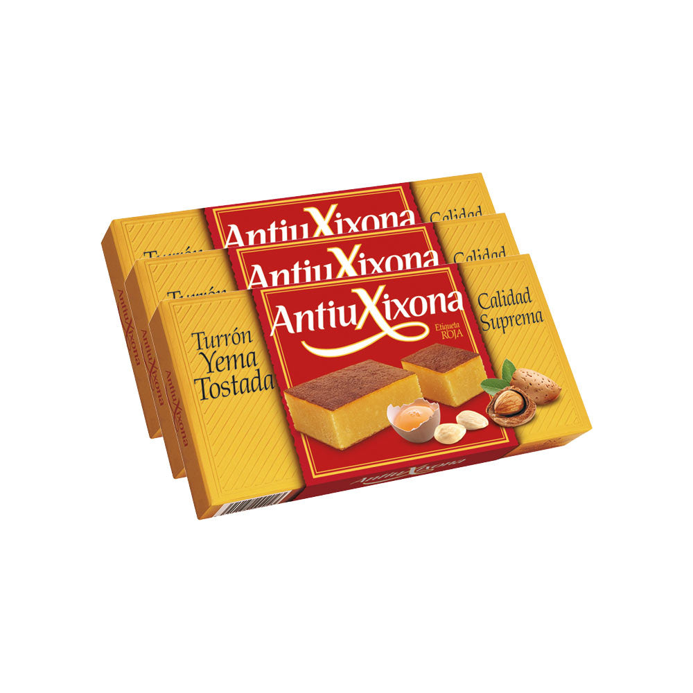 Turrón de Yema Quemada Antiu Xixona Etiqueta Roja 200g